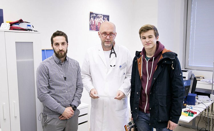 Patron projektu „Hraj zdravý“ Petr Malý absolvoval s hráči lékařské prohlídky