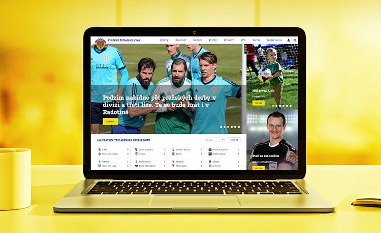 Fotbal v Praze dostal nové webové stránky. Prostor dostanou všechny kluby